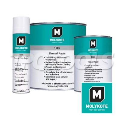 MOLYKOTE 1000 Paste จารบีหล่อลื่น จารบีทาเกลียว 1000 gm. (Molykote 1000 Paste จารบีหล่อลื่นแบบสเปรย์ -400 ml.)