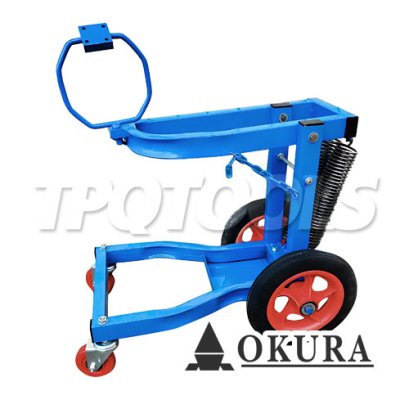 C-OK-5000WS รถเข็นประคองบล็อกลม 1 นิ้ว ล้อหน้าหมุนได้ 360 องศา ขนาด 70x100x107 ซม. (ก+ย+ส) OKURA