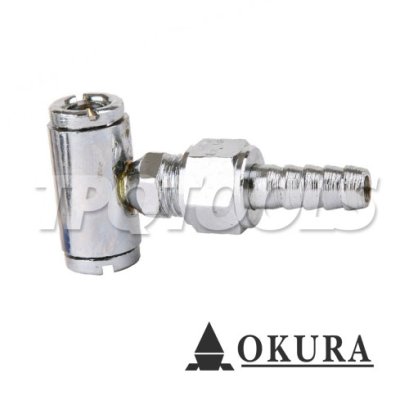 C-TTC-22 หัวเติมลมสั้น 2 ข้าง รุ่น หางปลา 5/16" OKURA