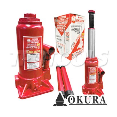 E-OK-BJ10 แม่แรงกระปุก 10 ตัน มีระบบ VALVE OVERLOAD &quot;OKURA&quot;