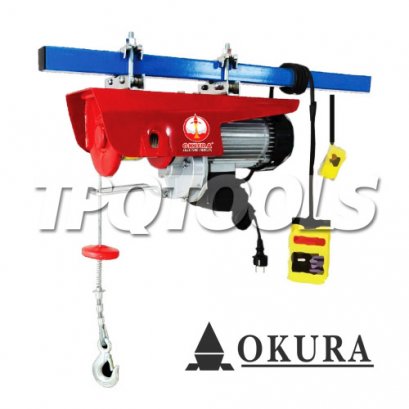 E-OK-PA3-1200WD รอกสลิงไฟฟ้า 1200 กก. 1600W/220V ยกสูง 10 เมตร ตะขอคู่ (DOUBLE HOOK)