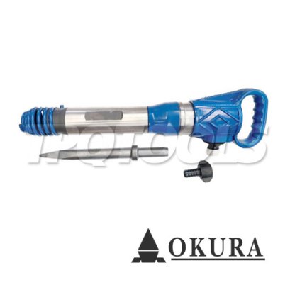 G10 (G10A) เครื่องสกัดลม (เครื่องแย็กลม) ความถี่กระแทก 16HZ /43J น้ำหนัก 10 กก. ตัวใหญ่ พร้อมดอกสกัด 1 ดอก (ใช้กับดอกกลม/แหลมได้) OKURA