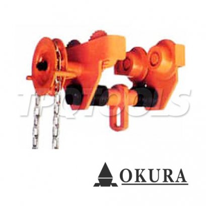 OK-GCL-5T รอกวิ่งแบบมีเกียร์ 5 ตัน OKURA GEARED TROLLEY (GCL)