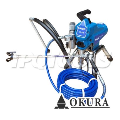 GD-395 ปั๊มพ่นสีแอร์เลสไม่ใช้ลม (ไม่มีน้ำผสม)  850W-220V OKURA