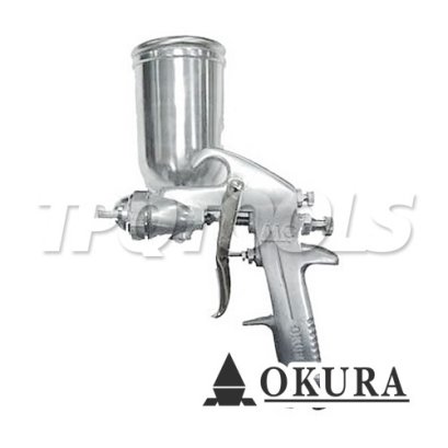 MC-100G กาพ่นสีใช้ลม กระป๋องบน ขนาดปาก 2.0 มม. 400CC ความจุลม 195 ลิตร/นาที OKURA