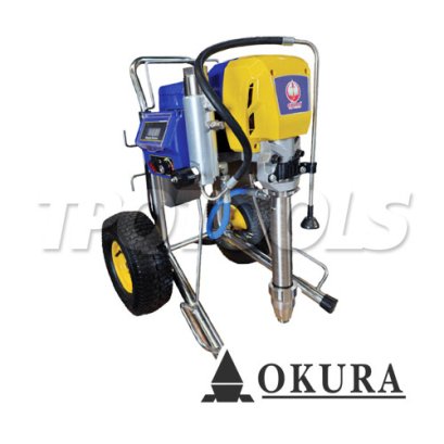 OK-1095 ปั๊มพ่นสีไฟฟ้าแอร์เลส ระบบลูกสูบ 3000 วัตต์ 220V OKURA