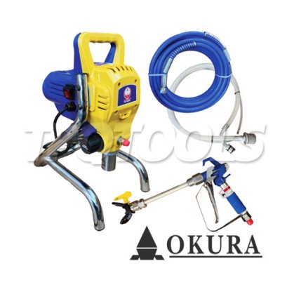 OK-400 ปั๊มพ่นสีไฟฟ้าแอร์เลส (ไม่มีน้ำผสม) 800 วัตต์ 220V OKURA