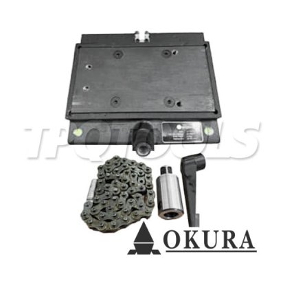 OK-TH250 ฐานสำหรับวางแท่นสว่านขาแม่เหล็ก (ฐานจับกลม) 125x225 มม. ขนาดท่อ 50-250 มม. OKURA