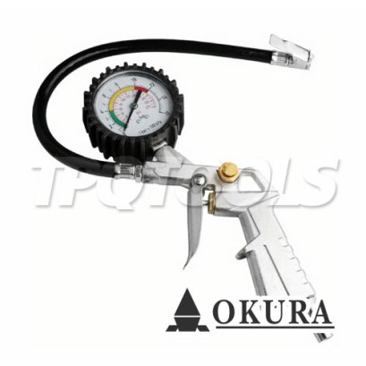TG-3 เกจวัดลม-เติมลม TIRE INFALTOR GAUGE 0-160 LBS/IN2 OKURA