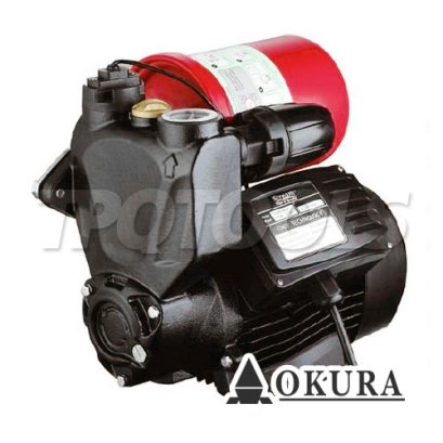 OKP60-200A ปั๊มน้ำหอยโข่งอัตโนมัติ ท่อ 1 นิ้ว x 1 นิ้ว 200W/220V ระยะดูด 8 เมตร ส่งสูง 25 เมตร "OKURA"