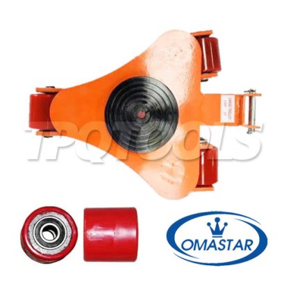 HHCT-3-WD เต่าลากเครื่องจักร-แม่แรงเต่า 3 ตัน 3 ล้อ รุ่นล้อ PU จานหมุน 360 องศา OMASTAR CARGO TROLLEY (PU WHEEL)
