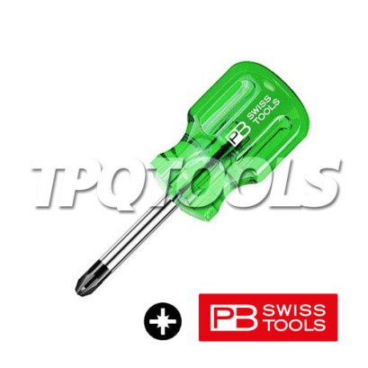 PB194-2-40 ไขควงปากแฉกรุ่นด้ามสั้น Classic Stubby PZ2 DIA.6 x 90 มม. PB SWISS TOOLS