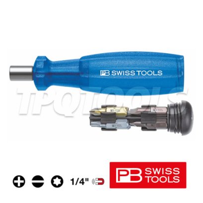 PB6460.BLUE ไขควงเปลี่ยนหัวได้ (ด้ามน้ำเงิน) PB SWISS TOOLS