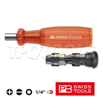 PB6460.RED ไขควงเปลี่ยนหัวได้ (ด้ามแดง) PB SWISS TOOLS