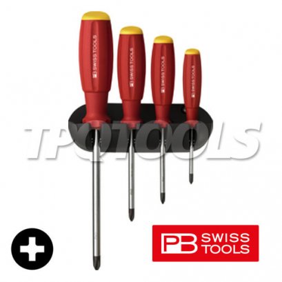 PB8242 ชุดไขควงปากแฉก 4 ตัวชุด พร้อมแผงแขวน PB SWISS TOOLS