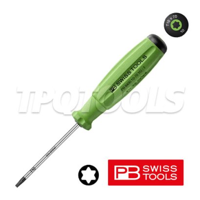 PB8400-10-70YG (PB8400RB) ไขควงท็อกซ์ด้าม SWISSGRIP ขนาด 10x70x160 มม.  PB SWISS TOOLS