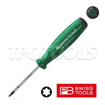 PB8400-9-60GR (PB8400RB) ไขควงท็อกซ์ด้าม SWISSGRIP ขนาด 9x60x140 มม.  PB SWISS TOOLS