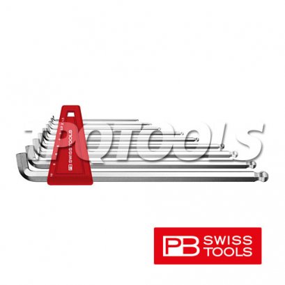 ชุดประแจหกเหลี่ยมยาวหัวบอล คอสั้น PB2212LH