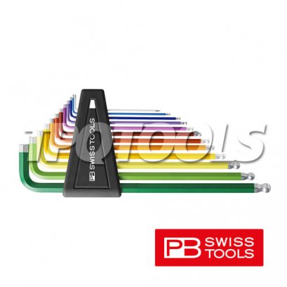 ชุดประแจหกเหลี่ยมหัวบอลยาว PB212ZLH-12RB