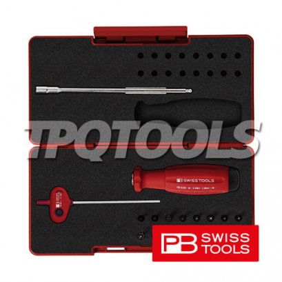PB8320 Set B3 ชุดไขควงปากแฉก-ปากแบน ด้ามดิจิตอล SL/PH/PZ/TX/HEX PB SWISS TOOLS