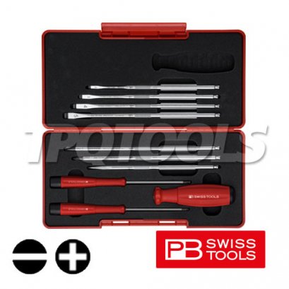PB8215BOX ชุดไขควงบรรจุกล่อง 10 ตัว/ชุด PB SWISS TOOLS