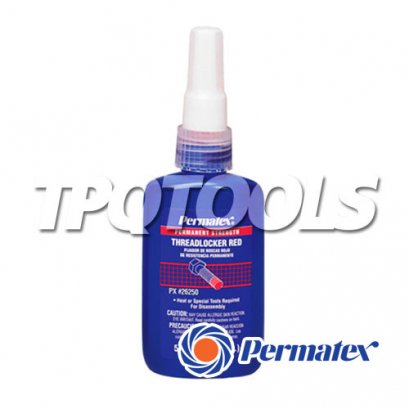น้ำยาล็อคเกลียวแรงยึดสูงสุด สีแดง 26225, 26250