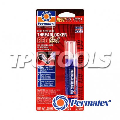 น้ำยาล็อคเกลียวแรงยึดสูงมาก สีแดง ชนิดเจล 27005, 27010