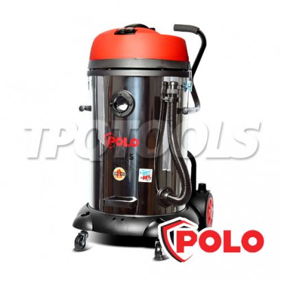 AURA75 เครื่องดูดฝุ่นน้ำ-แห้ง ถังสแตนเลส 75 ลิตร 2400W รุ่นกึ่งงานหนัก POLO