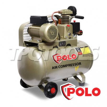 SGJ1051-50 ปั๊มลมสายพานพร้อมมอเตอร์ครบชุด ถังใหญ่ 1 HP 50L