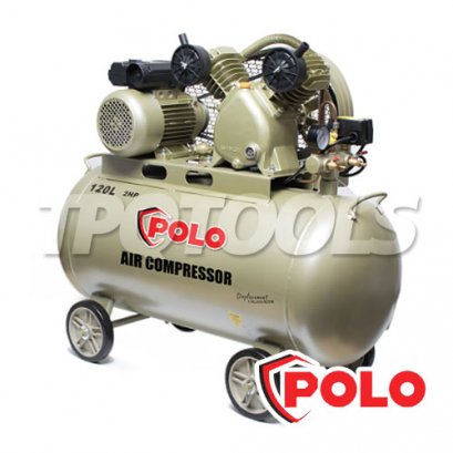 SGJ-2051A-120 ปั๊มลมสายพานพร้อมมอเตอร์ครบชุด ถังใหญ่ 2HP 120L-1PH