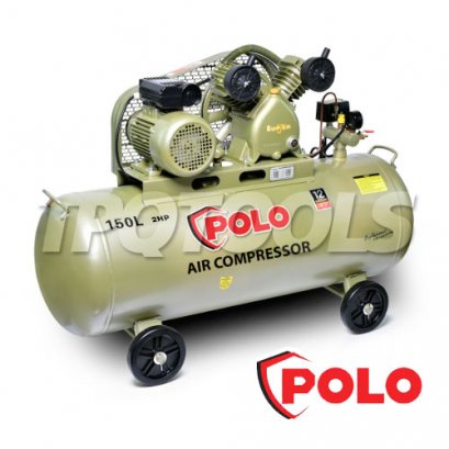 SGJ-2051A-150 ปั๊มลมสายพานพร้อมมอเตอร์ครบชุด ถังใหญ่ 2HP 150L-1PH