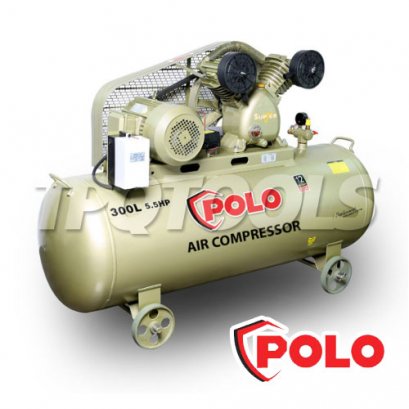 SGJ-2090-300 ปั๊มลมสายพานพร้อมมอเตอร์ครบชุด ถังใหญ่ 5.5HP 300L-3PH