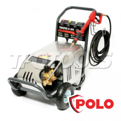 TROOPER21-3PH เครื่องฉีดน้ำแรงดันสูงงานหนักโปโล 206 บาร์