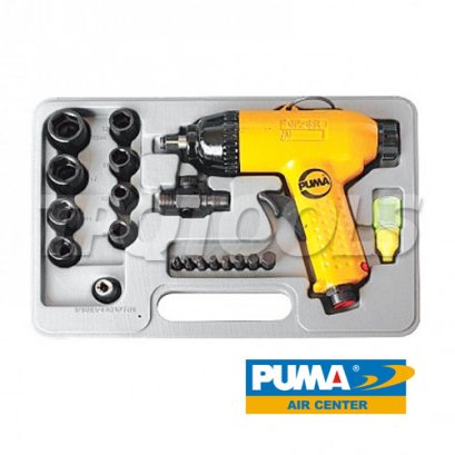 AT-4069K ไขควงลมพร้อมลูกบล็อกลมครบชุด 1/4&quot; / 2 หุน ความเร็วรอบ 7000 RPM แรงบิด 50 FTLBS ท่อลมเข้า 1/4&quot; แรงดันลม 90 PSI พูม่า &quot;PUMA&quot;