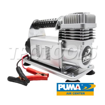 CD-15012V ปั๊มลมรถยนต์มินิพูม่า 12V / 50A ปริมาณลม 150 ลิตร/นาที แรงดันสูงสุด 10 บาร์ เหมาะสำหรับติดรถยนต์ พกพาสะดวก พูม่า PUMA