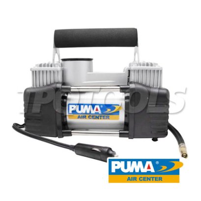 CD-6012V ปั๊มลมรถยนต์มินิพูม่า 12V / 18A ปริมาณลม 60 ลิตร/นาที แรงดันสูงสุด 10 บาร์ เหมาะสำหรับติดรถยนต์ พกพาสะดวก พูม่า PUMA