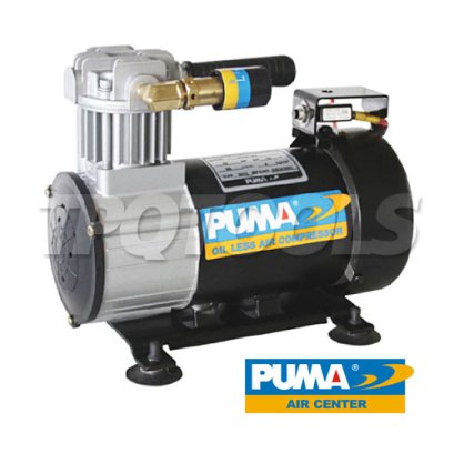 DC-05-24V ปั๊มลมไร้น้ำมันแบบพกพาพูม่า สำหรับติดรถยนต์ ขนาด 1/2 HP ปริมาณลม 66 ลิตร/นาที 2100 RPM แรงดันสูงสุด 10 บาร์ / 24V พูม่า PUMA