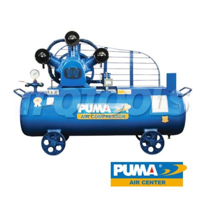 OL-100 ปั๊มลมไร้น้ำมันพูม่า OIL-LESS ความจุถัง 315 ลิตร 10 แรงม้า 3 ลูกสูบ แรงดัน 8 บาร์ ปริมาณลม 1380 ลิตร/นาที (ไม่รวมมอเตอร์) พูม่า PUMA