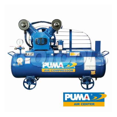 OL-30 ปั๊มลมไร้น้ำมันพูม่า OIL-LESS ความจุถัง 165 ลิตร 3 แรงม้า 2 ลูกสูบ แรงดัน 8 บาร์ ปริมาณลม 412 ลิตร/นาที (ไม่รวมมอเตอร์) พูม่า PUMA