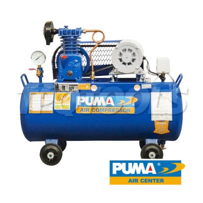 PP1-PPM220V ปั๊มลมพูม่าระบบสายพาน 1/4 แรงม้า 220V 1 ลูกสูบ ถังลมจุ 36 ลิตร ปริมาณลม 55.8 ลิตร/นาที พูม่า PUMA