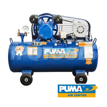 PP2P-PPM220V ปั๊มลมพูม่าระบบสายพาน 1/2 แรงม้า 220V 2 ลูกสูบ ถังลมจุ 92 ลิตร ปริมาณลม 119.60 ลิตร/นาที พูม่า PUMA