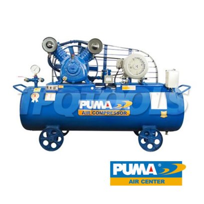 PP275A-PPM380V ปั๊มลมพูม่าระบบสายพาน 7.5 แรงม้า 380V 2 ลูกสูบ ถังลมจุ 260 ลิตร ปริมาณลม 1280 ลิตร/นาที พูม่า PUMA