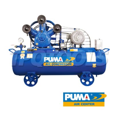 P310A-PPM380V ปั๊มลมพูม่าระบบสายพาน 10 แรงม้า 380V 3 ลูกสูบ ถังลมจุ 260 ลิตร ปริมาณลม 1780 ลิตร/นาที พูม่า PUMA