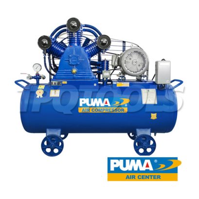 PP315A-PPM380V ปั๊มลมพูม่าระบบสายพาน 15 แรงม้า 380V 3 ลูกสูบ ถังลมจุ 315 ลิตร ปริมาณลม 2850 ลิตร/นาที พูม่า PUMA