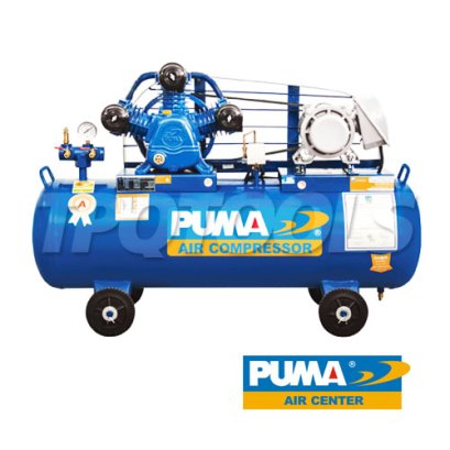 PP32-PPM220V ปั๊มลมพูม่าระบบสายพาน 2 แรงม้า 220V 3 ลูกสูบ ถังลมจุ 148 ลิตร ปริมาณลม 330 ลิตร/นาที พูม่า PUMA