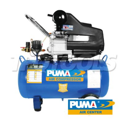 XM-2550 ปั๊มลมโรตารี่พูม่า (ปั๊มลมระบบขับตรง) ขนาด 3 HP ความจุถังลม 50 ลิตร แรงดันลม 8 บาร์ มอเตอร์ 2850 RPM มอเตอร์ในตัว พูม่า PUMA