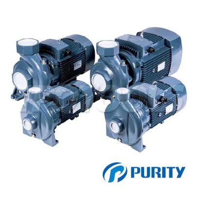 "PURITY" PC625A ปั๊มน้ำหอยโข่งใบพัดเดียว ท่อเข้าออก 4 นิ้ว 10 แรง 380V ใบพัดเหล็กหล่อ