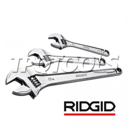 RIDGID 718 (31215) ประแจเลื่อน ขนาด 18 นิ้ว / 450 มม. จับท่อ 50 มม. (2.1/8&quot;) ด้ามโครเมี่ยม ริดยิท USA. (รุ่น MODEL เก่า)