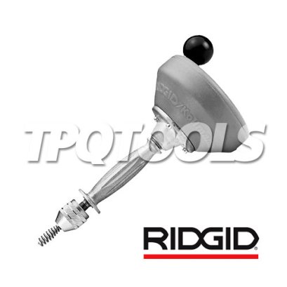 K-25DH (58895) งูเหล็กทลวงท่อตัน/ เครื่องล้างท่ออุดตันแบบมือหมุน ขนาดท่อ 5/16&quot; สายยาว 25ฟุต (8มม.*7.6 เมตร) แบบมือหมุนพร้อมหัวดร็อป &quot;RIDGID&quot; USA.