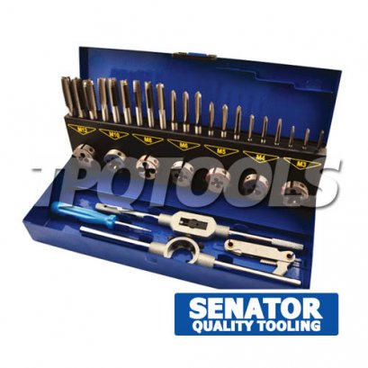 SEN-086-3990K ชุดดอกต๊าป-ดายต๊าป 32ตัวชุด เกรดคาร์บอนสตีล ขนาด M3-M12